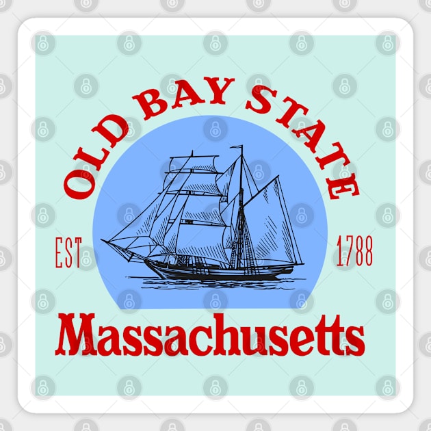 Old Bay State, Massachusetts Magnet by TaliDe